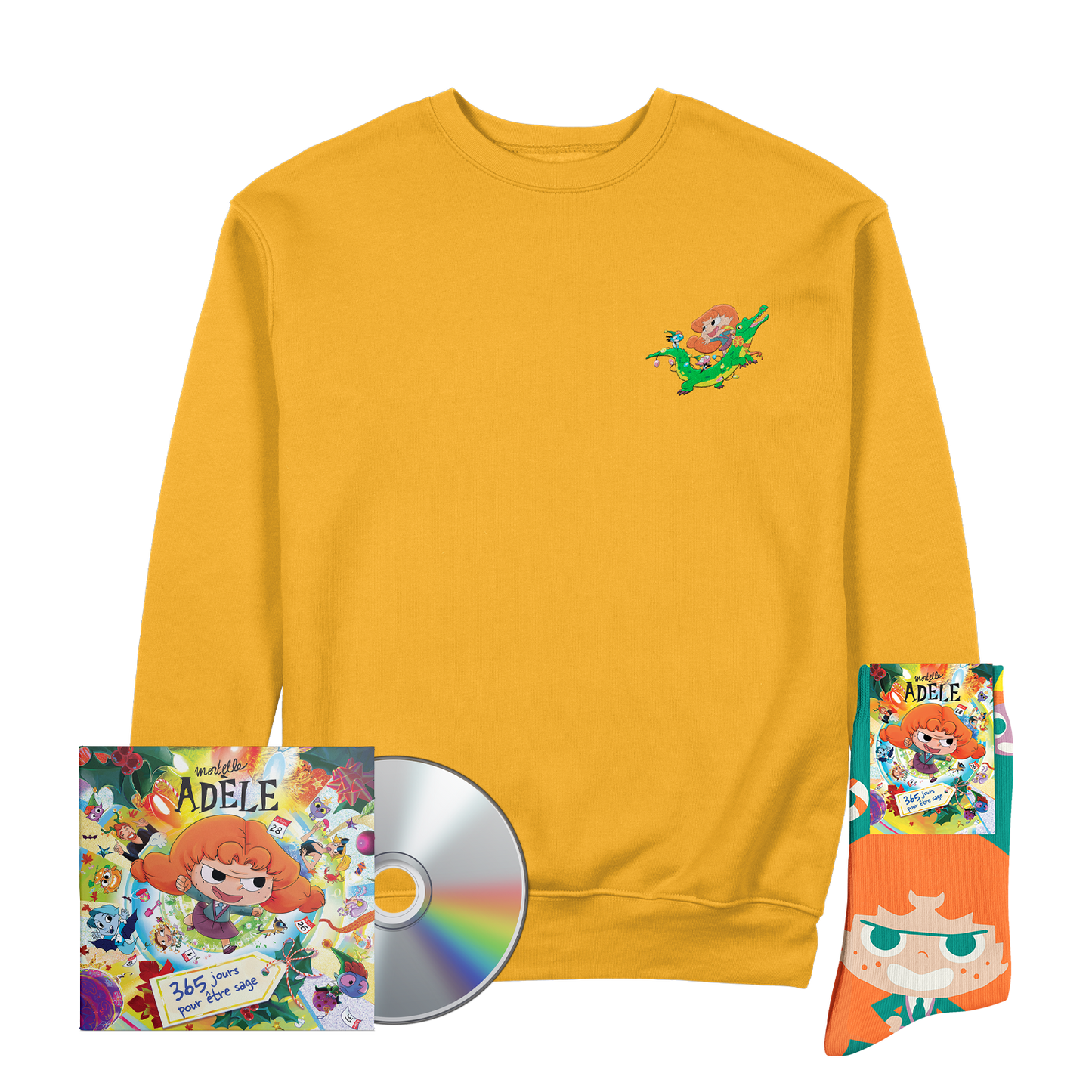 PACK "FUNKY MOUMOUTE" (SWEAT BRODÉ + CD + PAIRE DE CHAUSSETTES)